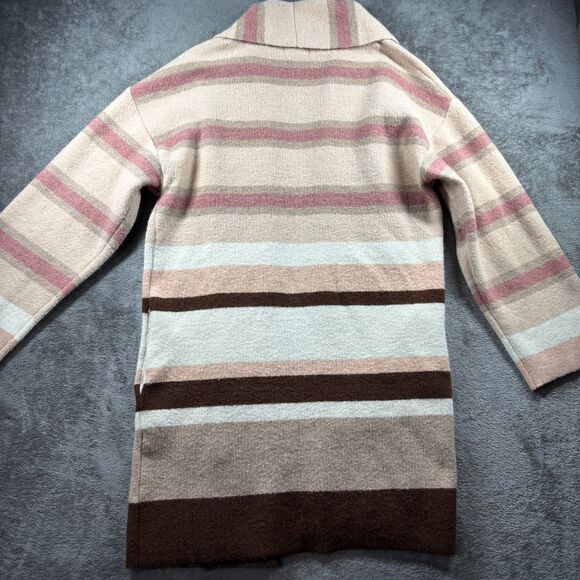 by Anthropologie Striped Duster Cardigan Soft Cozy Neutral Colors One Size F167 - Picture 5 of 10